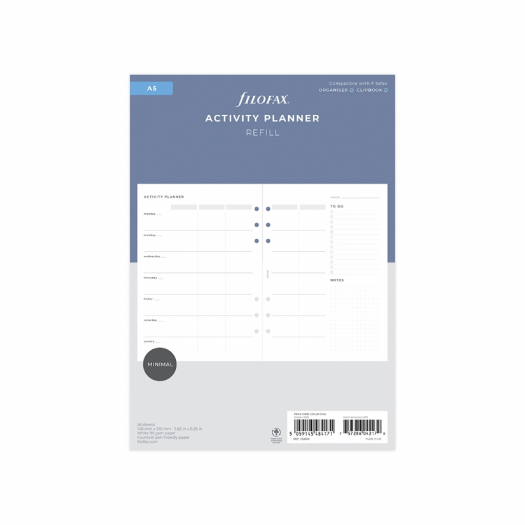 Filofax Пълнител за органайзер - Седмичен планер, A5на ниска цена с бърза доставка - BestPC.BG