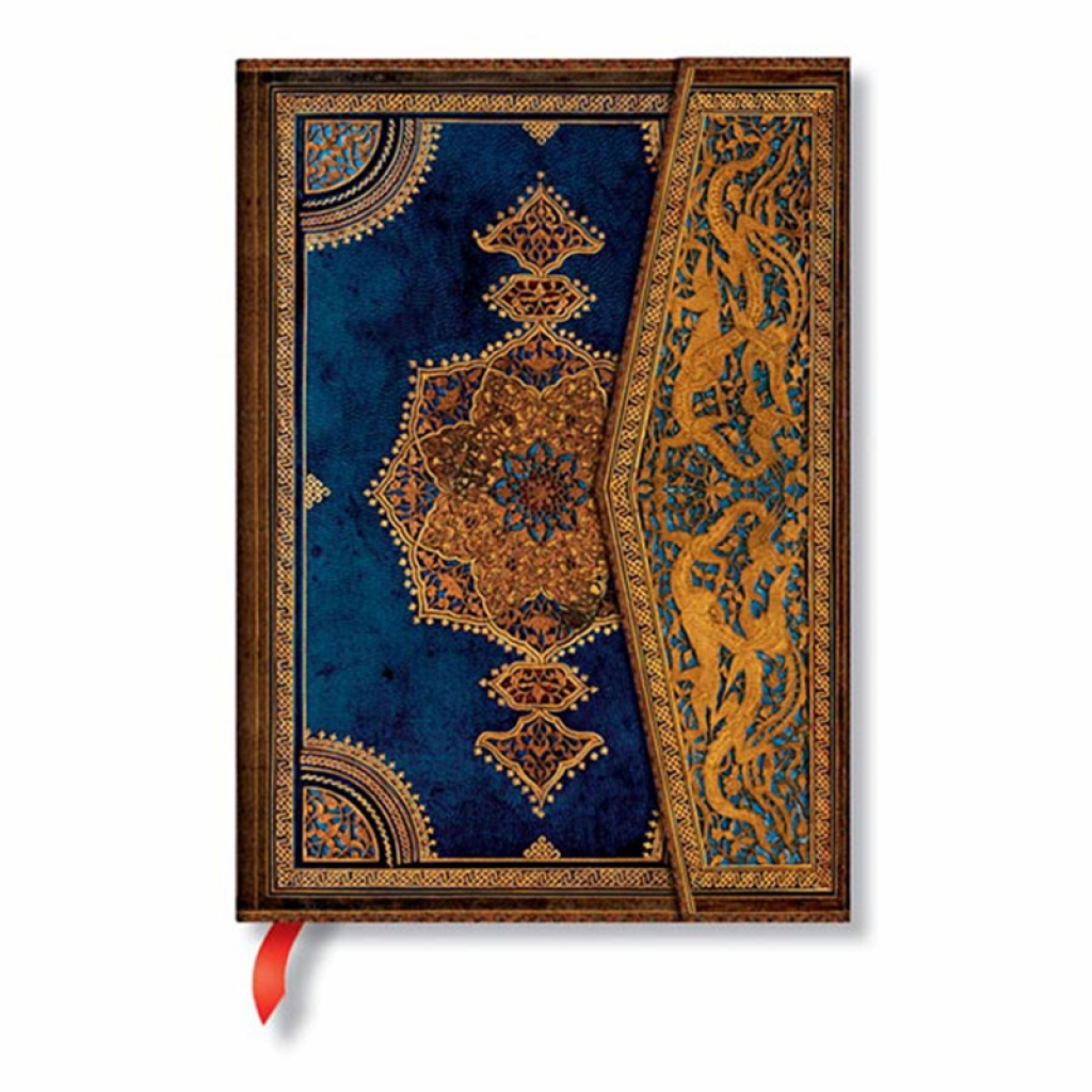 Paperblanks Тефтер Safavid Indigo, Midi, твърда корица, 72 листана ниска цена с бърза доставка - BestPC.BG