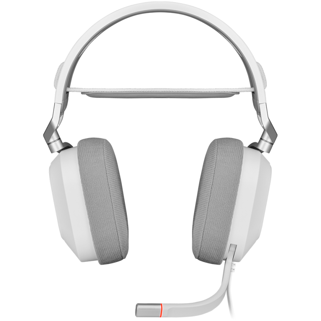 Слушалки CORSAIR HS80 RGB USB Headset, White - EUна ниска цена с бърза доставка - BestPC.BG