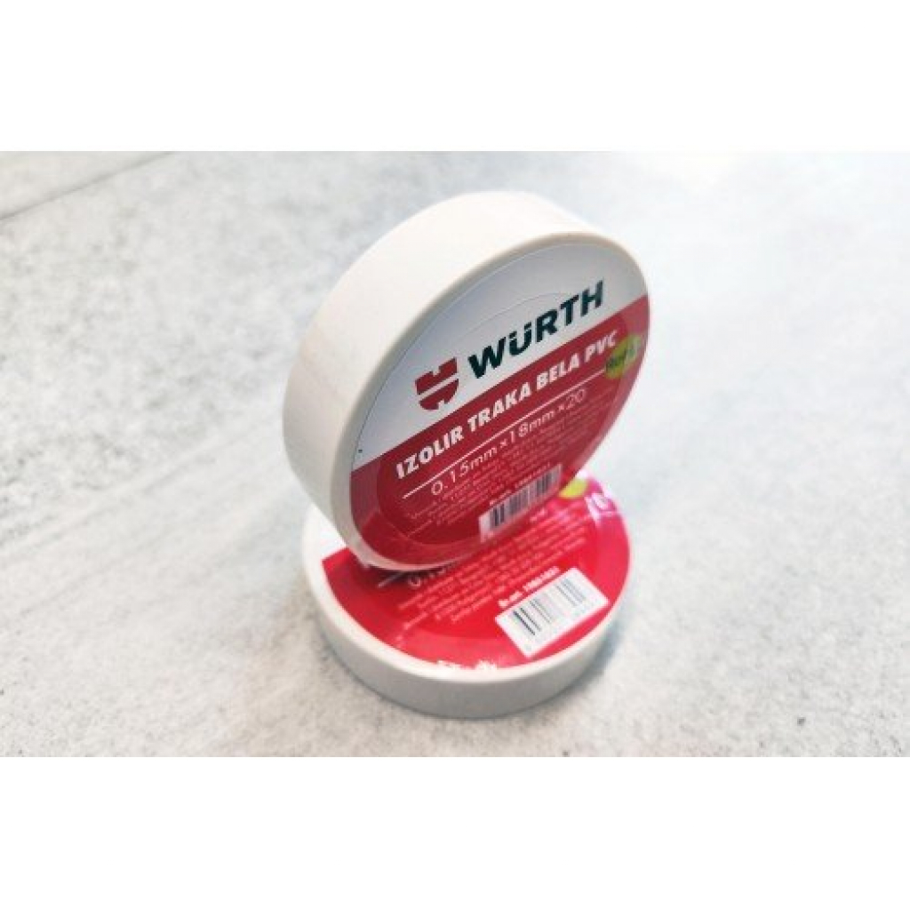 Продукт Изолационна лента Wurth 20м/18mm/0.15mm, бялана ниска цена с бърза доставка - BestPC.BG