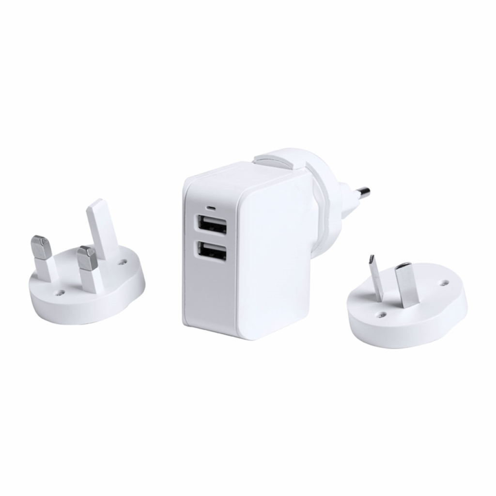 Duban Адаптер, 2 x USB, EU-UK-USAна ниска цена с бърза доставка - BestPC.BG