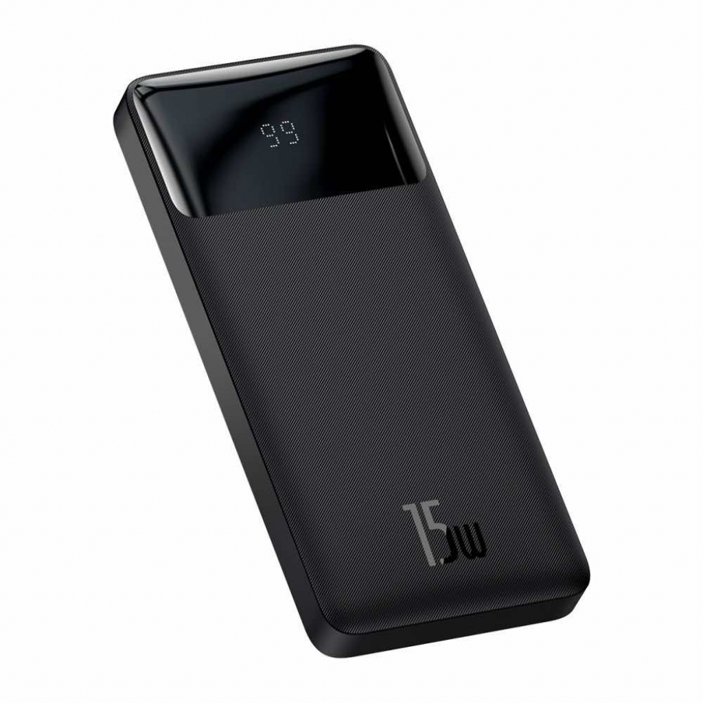 Принадлежност за смартфон Външна батерия Baseus Bipow Digital Display Power bank 10000mAh 15W, чернана ниска цена с бърза доставка
