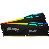 Памет 2x32GB DDR5 5200 Kingston FURY Beast RGBна ниска цена с бърза доставка - BestPC.BG