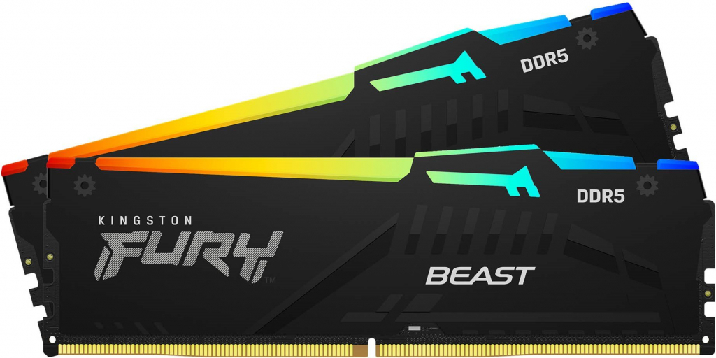 Памет 2x16GB DDR5 5600 KINGSTON FURY Beast RGBна ниска цена с бърза доставка