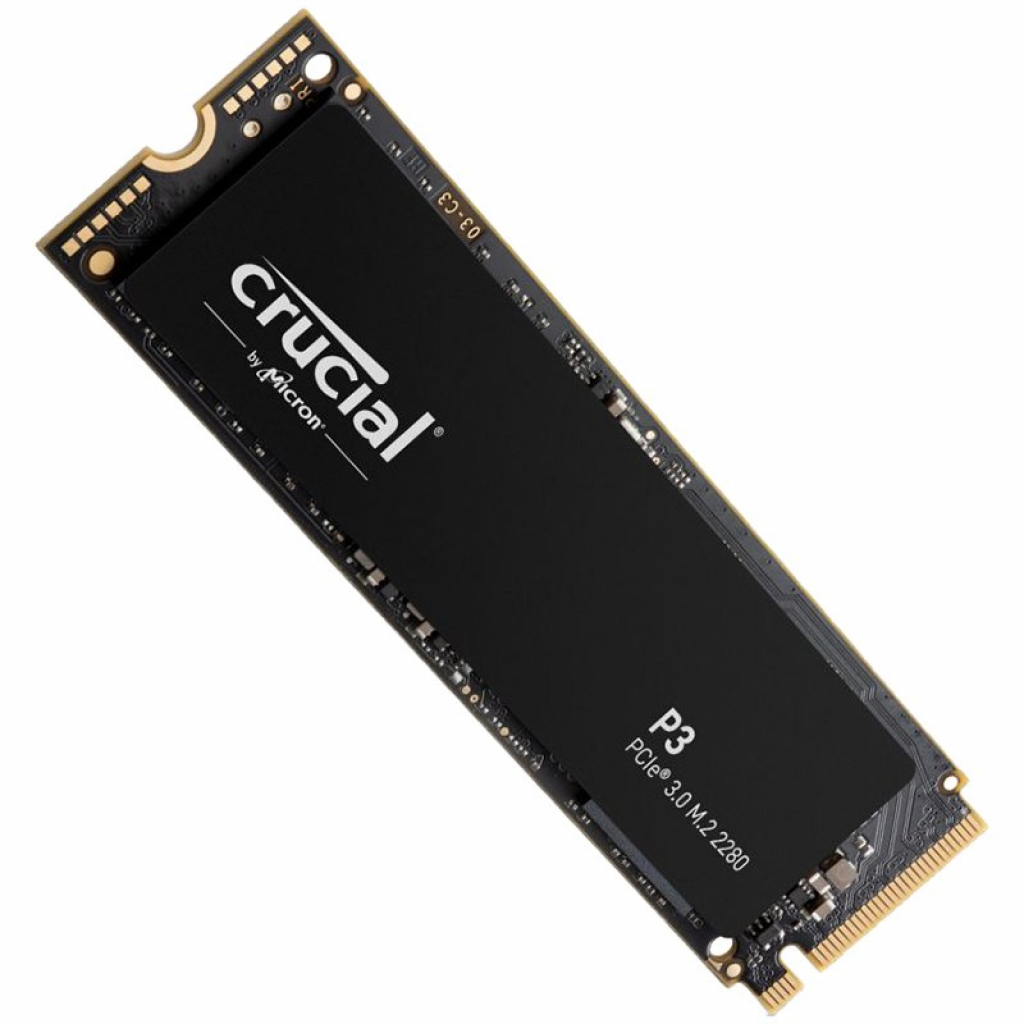 Crucial SSD P3 500GB M.2 2280 PCIE Gen3.0 3D NAND, R-W: 3500-1900 MB-sна ниска цена с бърза доставка - BestPC.BG