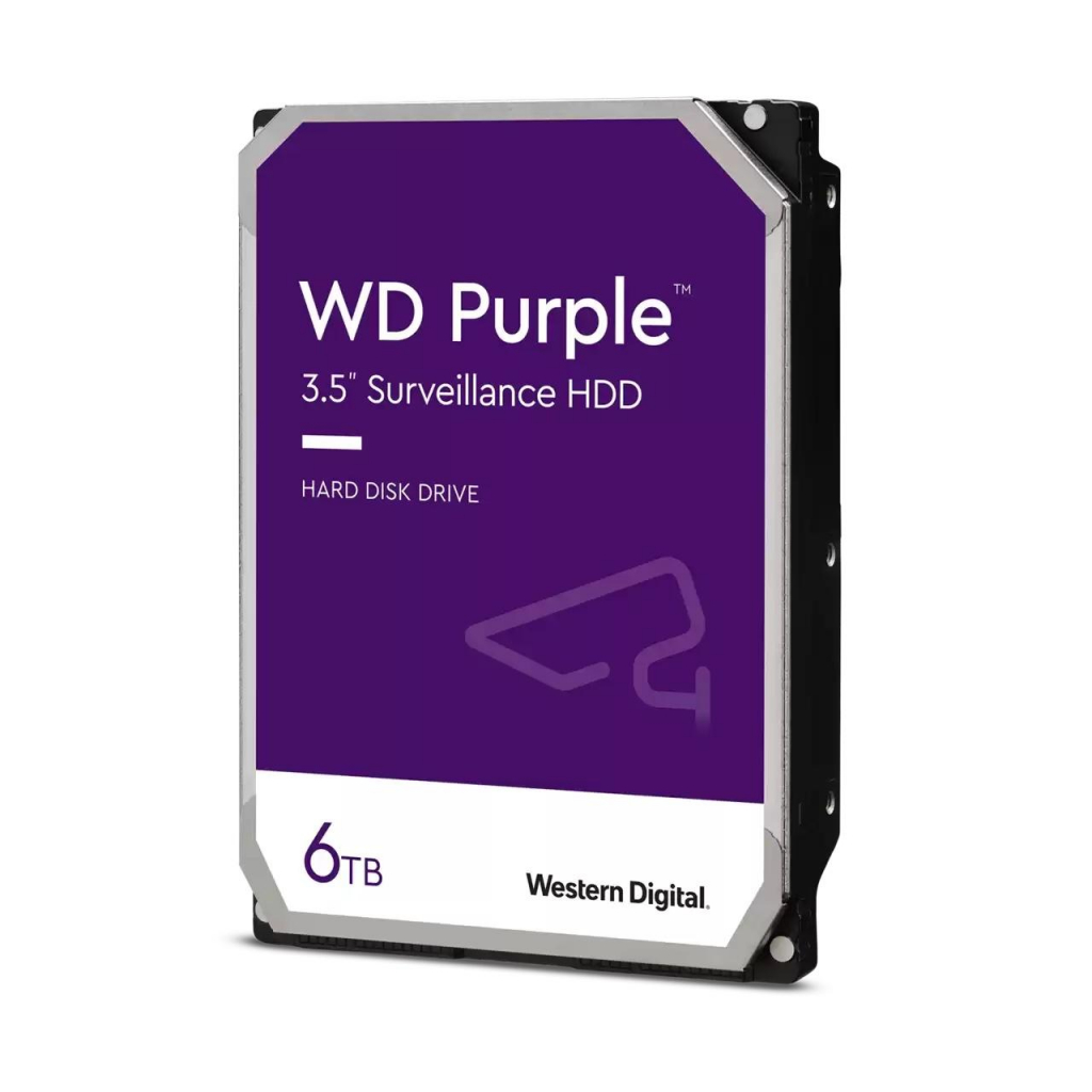 HDD за DVR-видеонаблюдение Western Digital Purple Surveillance, 6TB, 256MB, SATA 3 - WD63PURZна ниска цена с бърза доставка