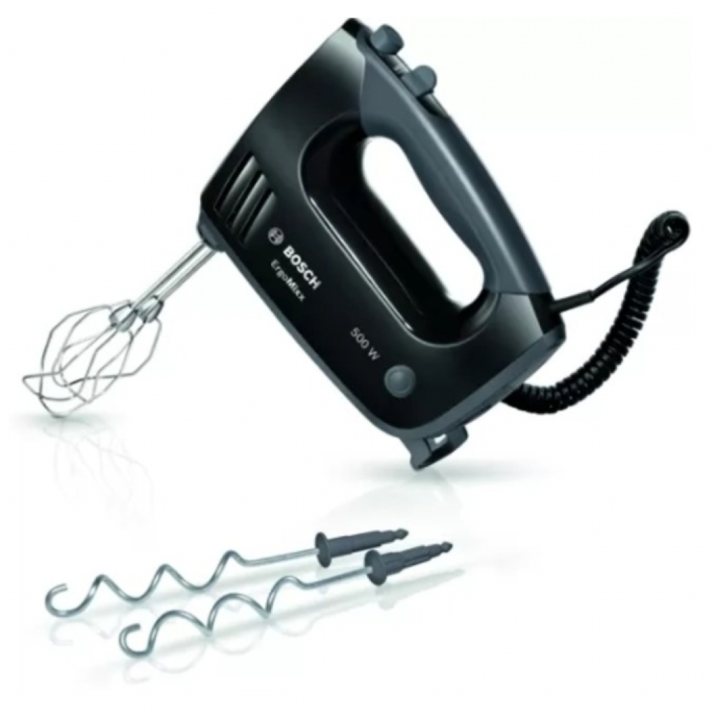 Bosch MFQ3650X, Hand mixer, 500 W, Extension cable, 5 speed settings, Blackна ниска цена с бърза доставка - BestPC.BG