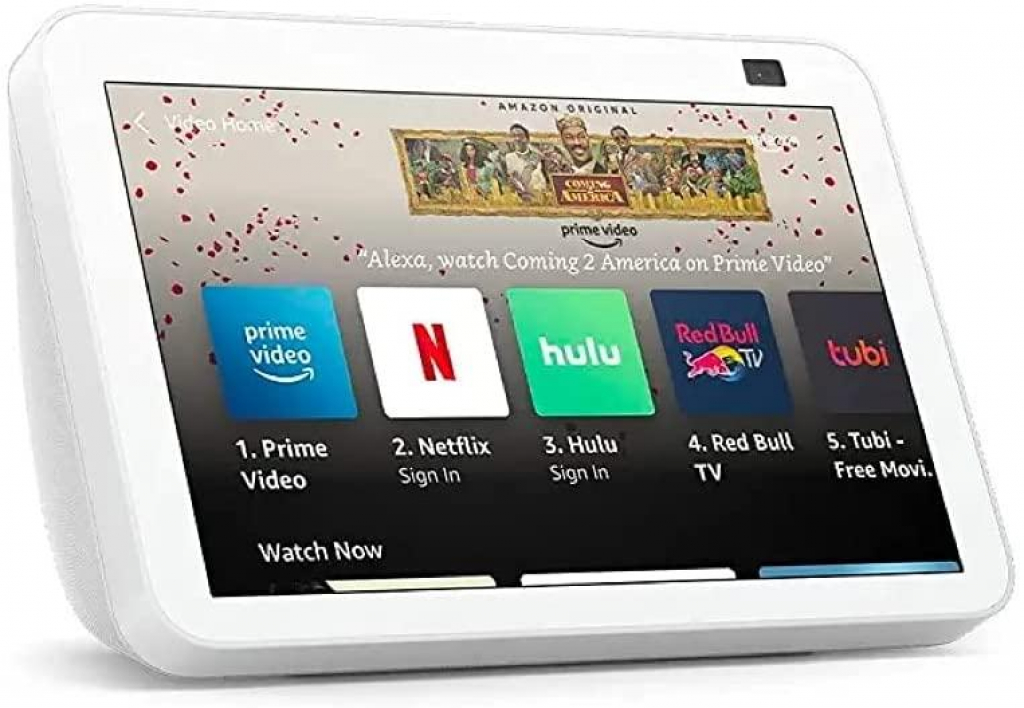Bluetooth Колонкa Смарт тонколона Amazon Echo Show 8 (Gen 2), Сензорен екран, Гласов асистент, Бялана ниска цена с бърза доставка - BestPC.BG