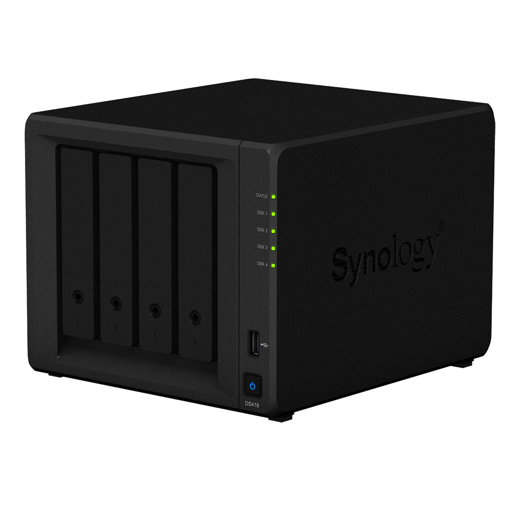 Мрежов сторидж (NAS/SAN) 4-bay Synology NAS Server for Small Business & Workgroups DS418на ниска цена с бърза доставка