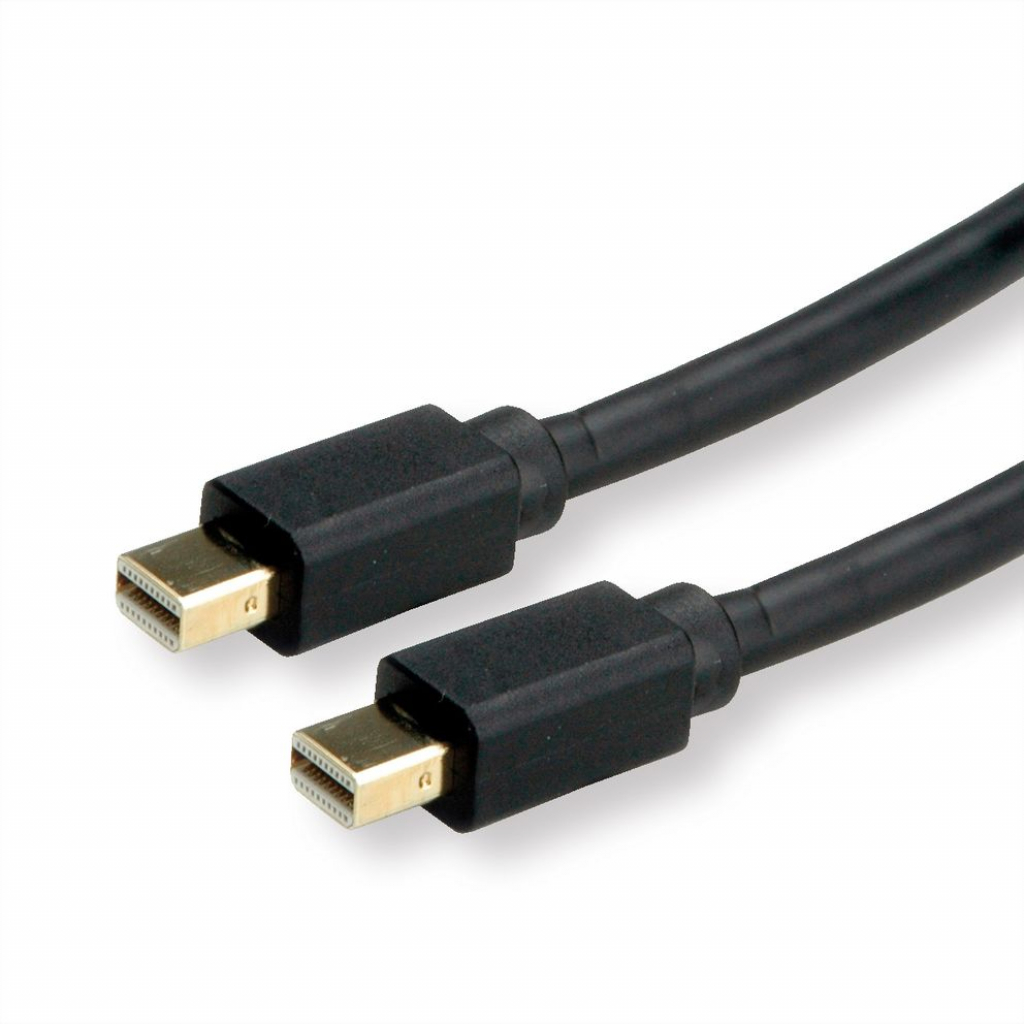 Кабел/адаптер ROLINE 11.04.5818: Mini DisplayPort v1.4 кабел, mDP-mDP, M-M, 8K, 60Hz, 2 мна ниска цена с бърза доставка