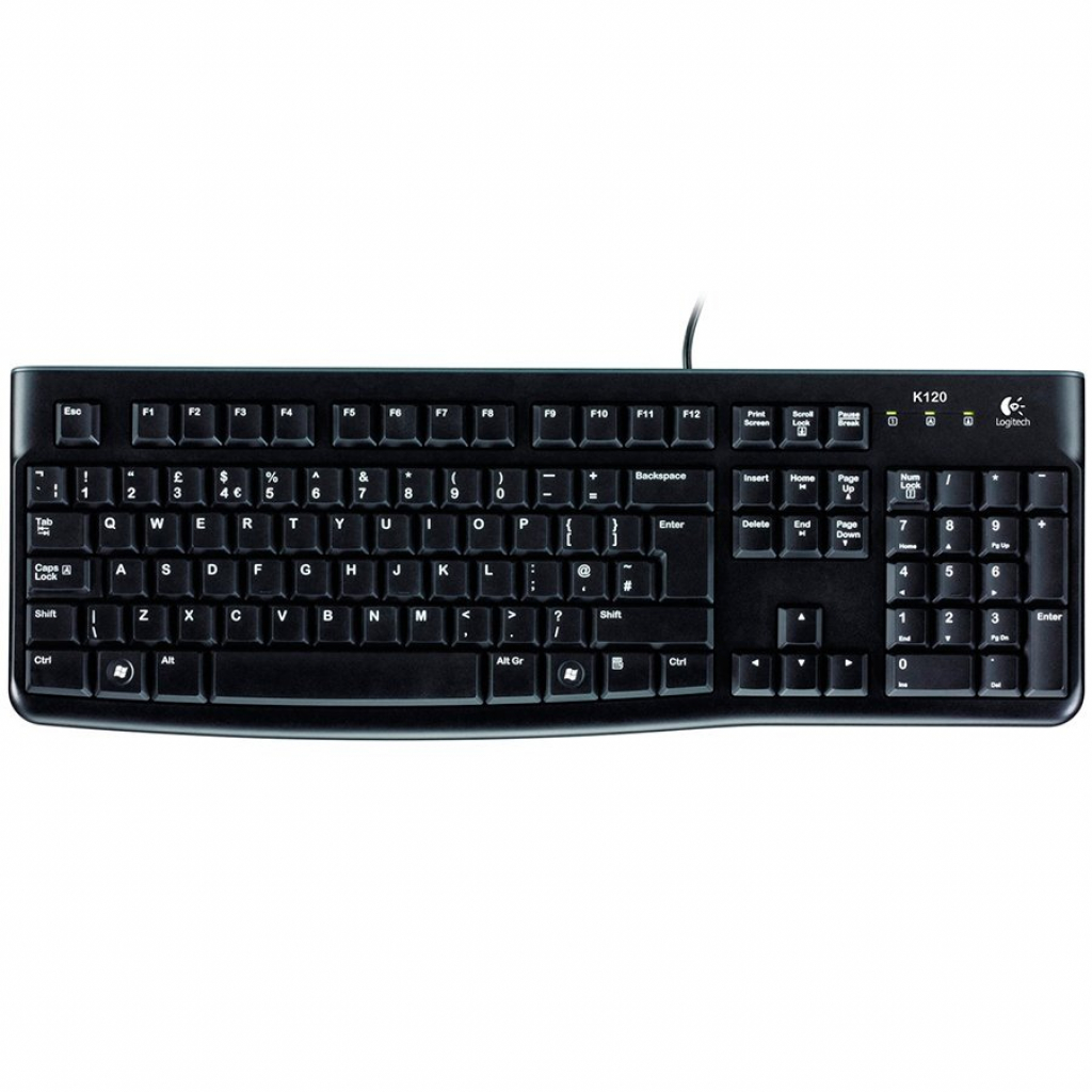 Клавиатура Logitech K120 for Business, US-layout, черна, USBна ниска цена с бърза доставка - BestPC.BG