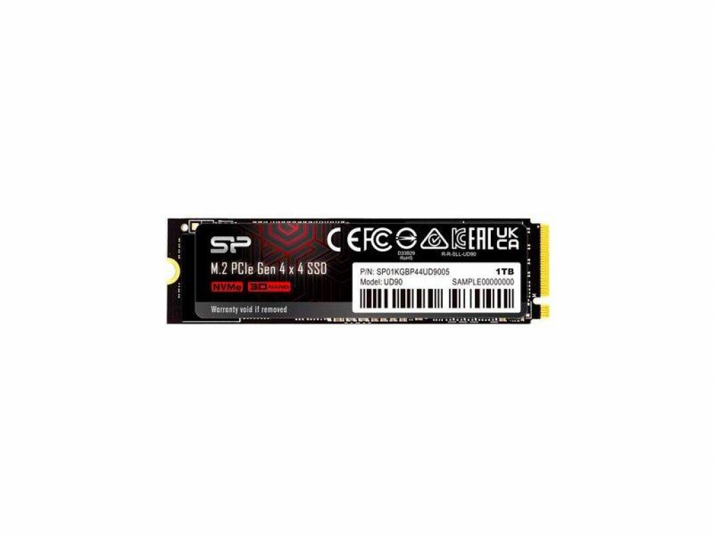 SSD SSD Silicon Power UD90, M.2-2280, PCIe Gen 4x4, NVMe, 1TBна ниска цена с бърза доставка - BestPC.BG