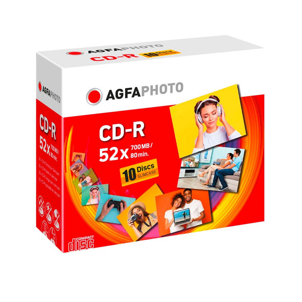 Продукт AGFA CD-R 700MB 10БР. SPINDELна ниска цена с бърза доставка - BestPC.BG