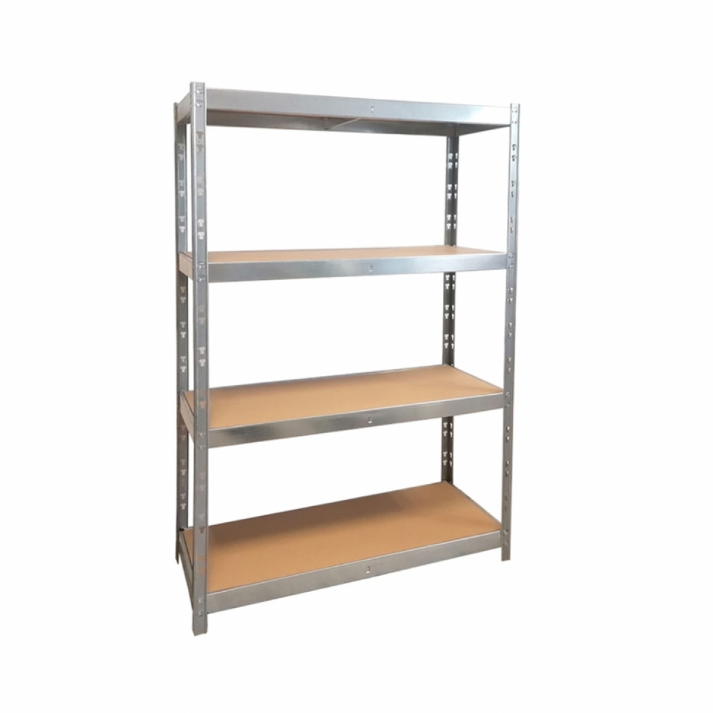 Стелаж RFG, метален, с 4 рафта, 1200 х 500 х 1920 mm, MDF, до 300 kgна ниска цена с бърза доставка - BestPC.BG