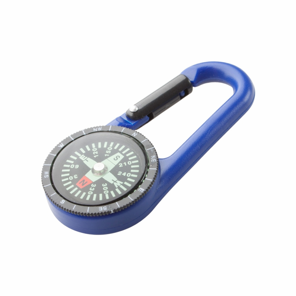 Продукт Cool Ключодържател-карабинер Edmund, с компас, синна ниска цена с бърза доставка - BestPC.BG
