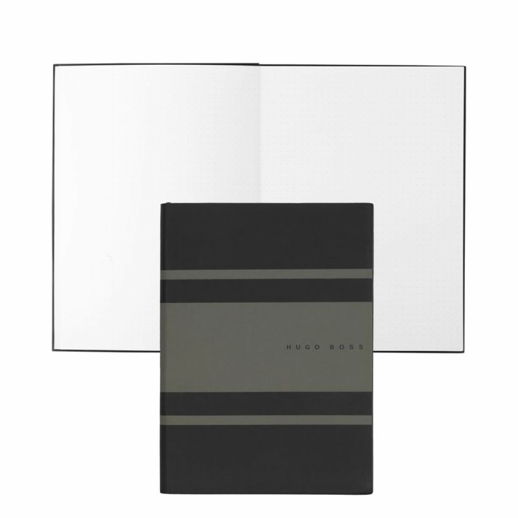 Hugo Boss Тефтер Essential Gear Matrix, на точки, A5, тъмнозеленна ниска цена с бърза доставка - BestPC.BG