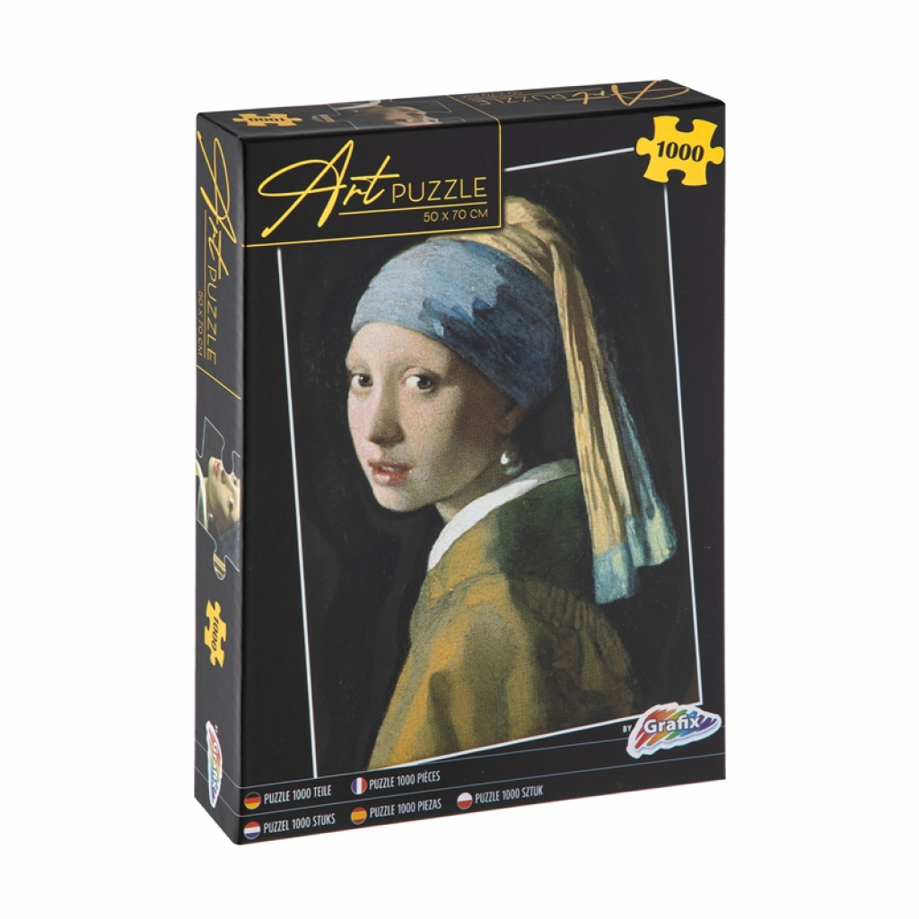 Продукт Moxy Пъзел Момиче с перла, художествен, 50 х 70 cm, 1000 частина ниска цена с бърза доставка - BestPC.BG