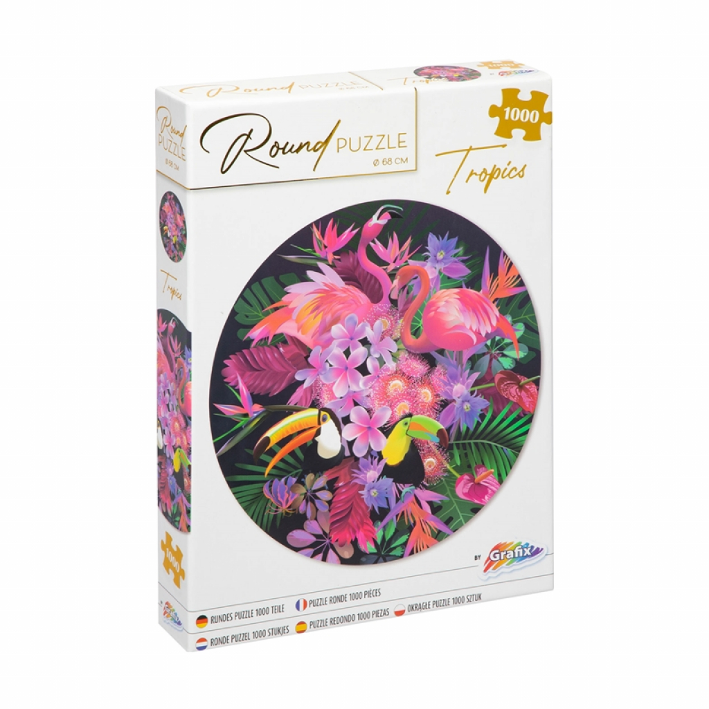 Moxy Пъзел Tropical, кръгъл, 1000 частина ниска цена с бърза доставка - BestPC.BG