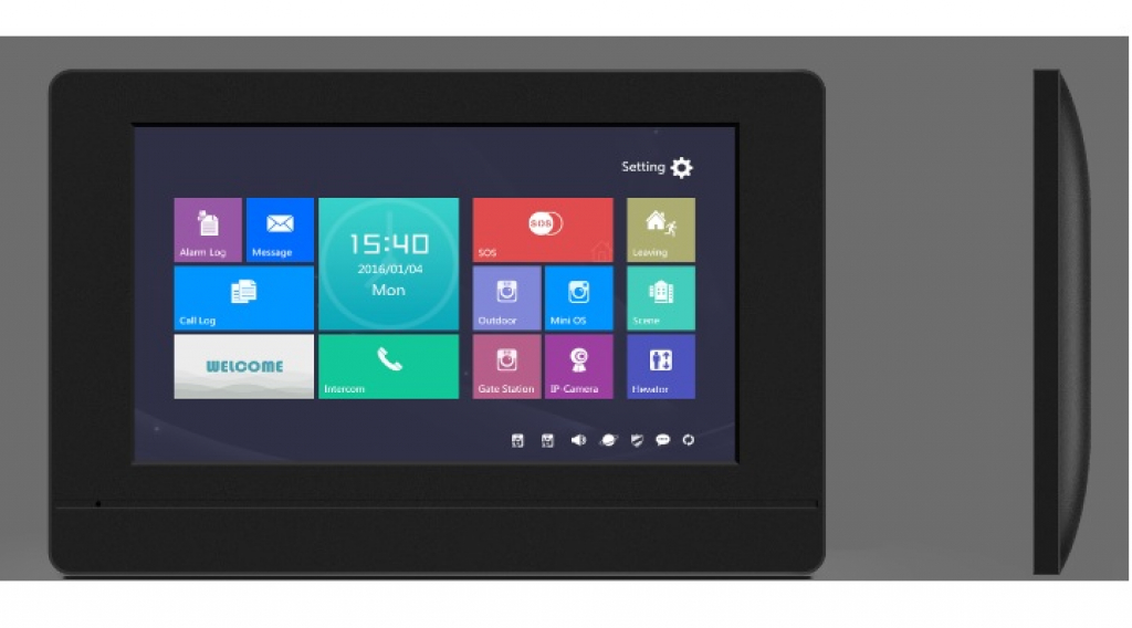 Продукт IP Вътрешно домофонно тяло с 7.0” TFT LCD капацитивен Touch дисплейна ниска цена с бърза доставка - BestPC.BG