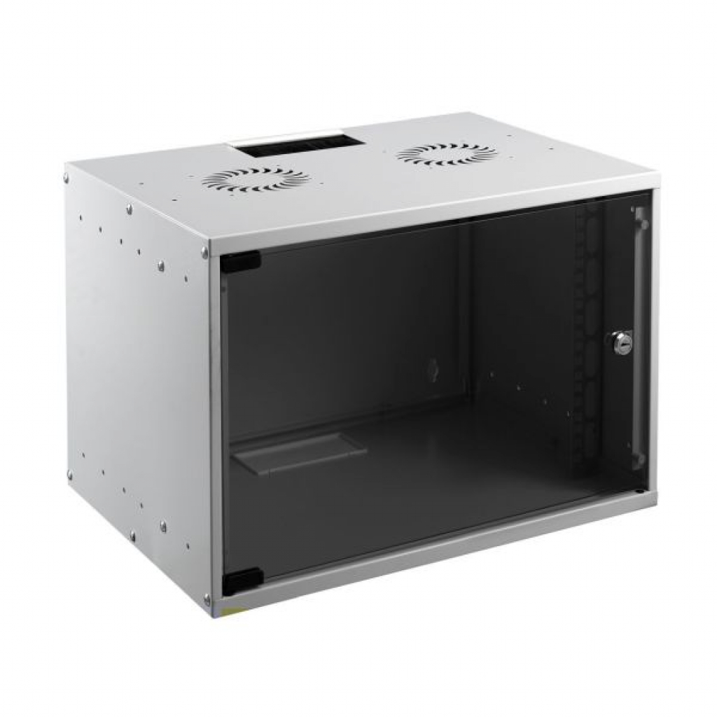 12U 19” Комуникационен шкаф с размери WDH: 535x400x572mm,на ниска цена с бърза доставка - BestPC.BG