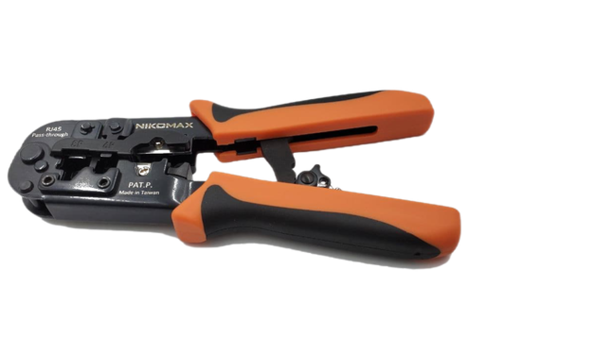 Инструмент за кримпване на конектори RJ45 позволяващи преминаването на кабелни жила, NMC-5684PTна ниска цена с бърза доставка - BestPC.BG