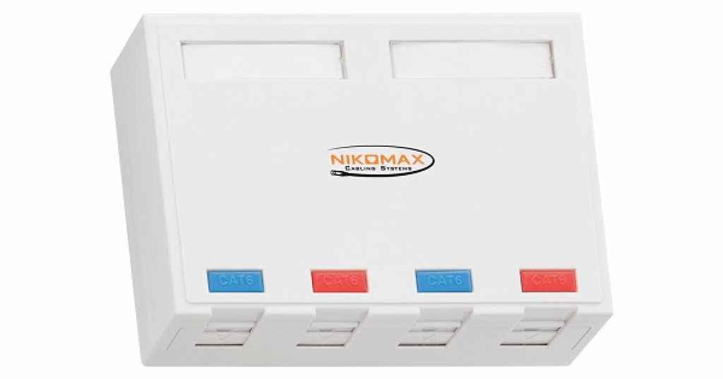 Розетка за повърхностен монтаж, 4 порта, NMC-MB4P-ST-WTна ниска цена с бърза доставка - BestPC.BG