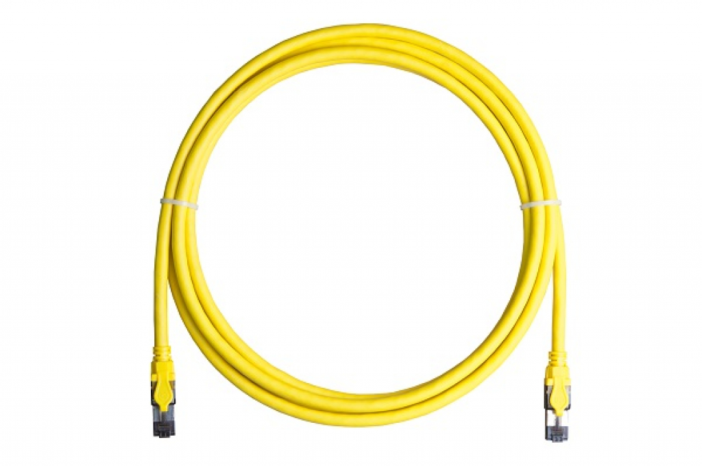 Медна пач корда NIKOMAX Пач кабел. Eкраниран S/FTP, 0.5M NMC-PC4SE55B-005-C-YLна ниска цена с бърза доставка
