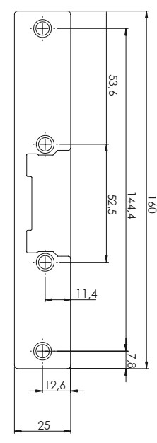 Къса челна планка 160mm, S GREYна ниска цена с бърза доставка - BestPC.BG