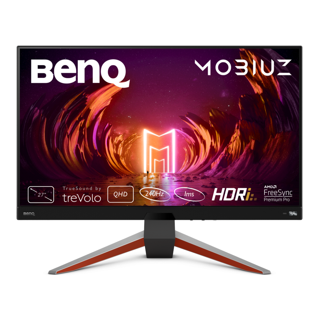 Монитор BenQ MOBIUZ EX270QM, 27" 2560 x 1440 WQHD, 1ms, USB, DP, speaker, Сребристна ниска цена с бърза доставка - BestPC.BG