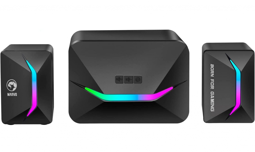Marvo тонколони Gaming Speakers 2.1 11W RGB - MARVO-SG-235на ниска цена с бърза доставка - BestPC.BG