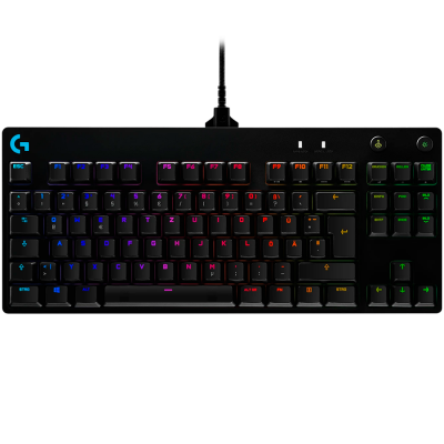 Клавиатура Геймърска LOGITECH G PRO TKL Corded Mechanical Gaming Keyboard - BLACK - US INT\'L - USB - CLICKY, Чернана ниска цена с бърза доставка - BestPC.BG