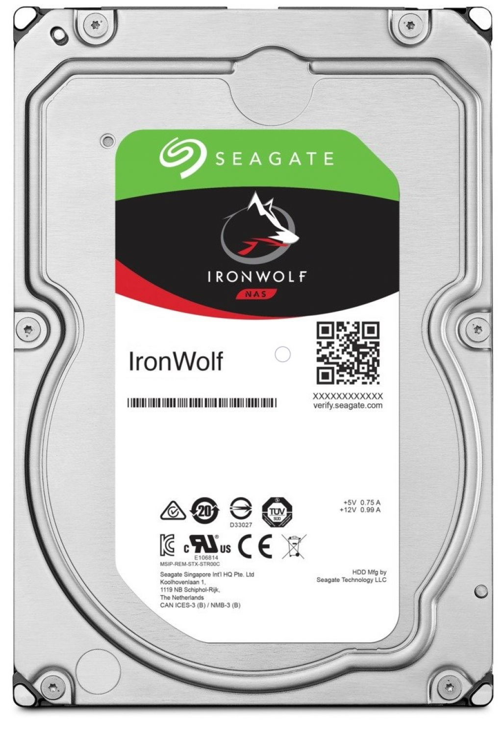 HDD NAS SEAGATE IronWolf NAS, 3TB, 256MB, 5400 rpm, SATA, ST3000VN006на ниска цена с бърза доставка - BestPC.BG