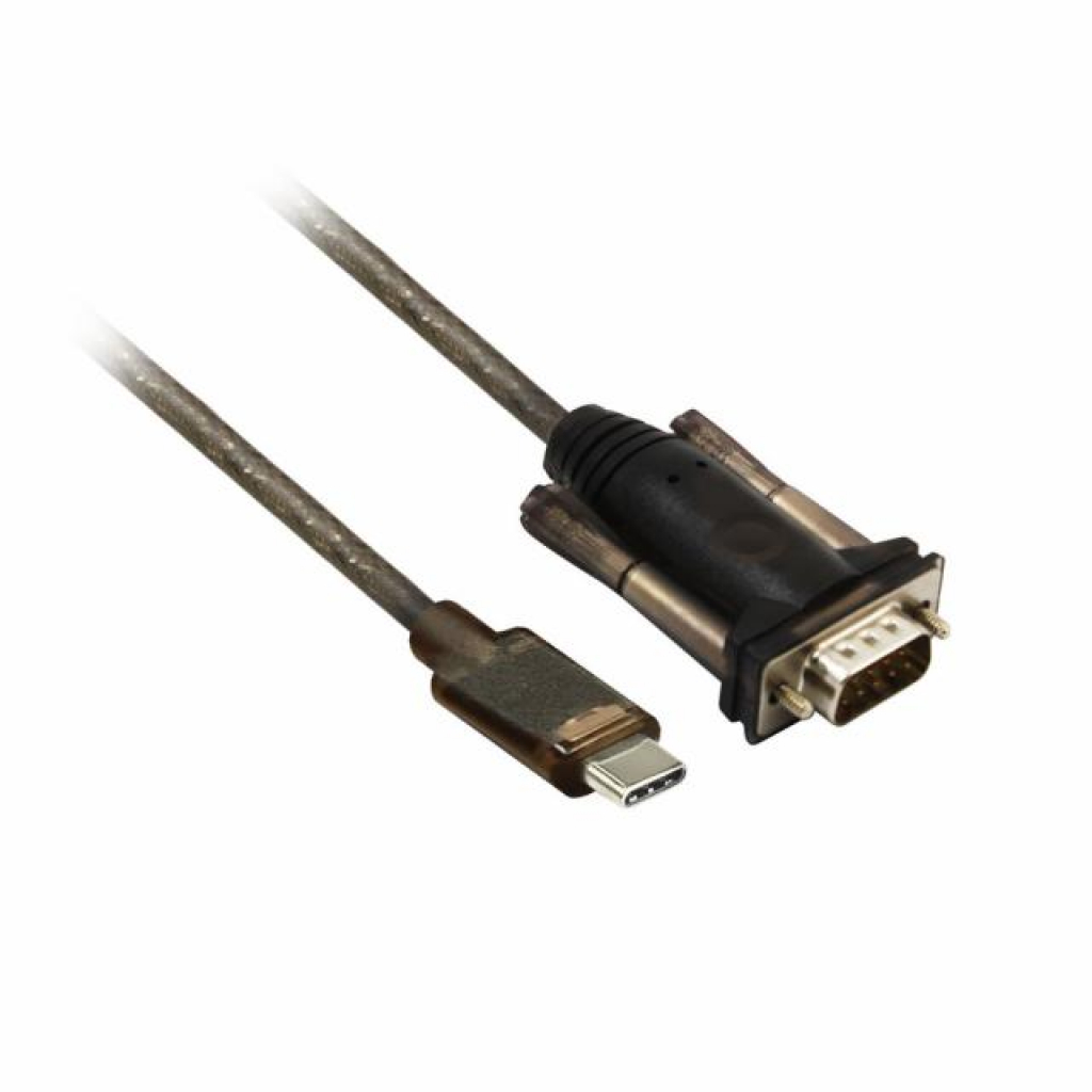 Кабел/адаптер Конвертор ACT AC6002, USB-C мъжко - RS232 мъжко, 9 pin, 1.5 м, Черенна ниска цена с бърза доставка