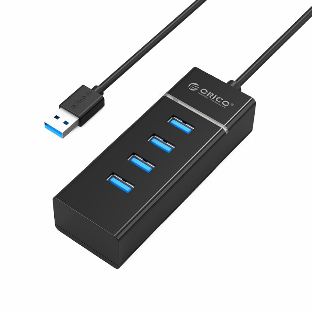 USB Хъб Orico хъб USB3.0 HUB 4 port blackна ниска цена с бърза доставка