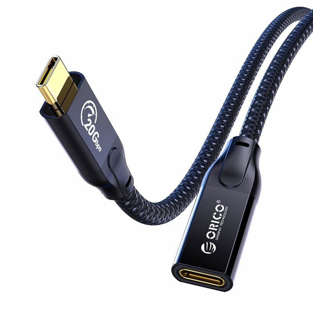 Orico кабел Cable USB 3.2 Gen2x2 - Type-C Male to Female Extension PD100Wна ниска цена с бърза доставка