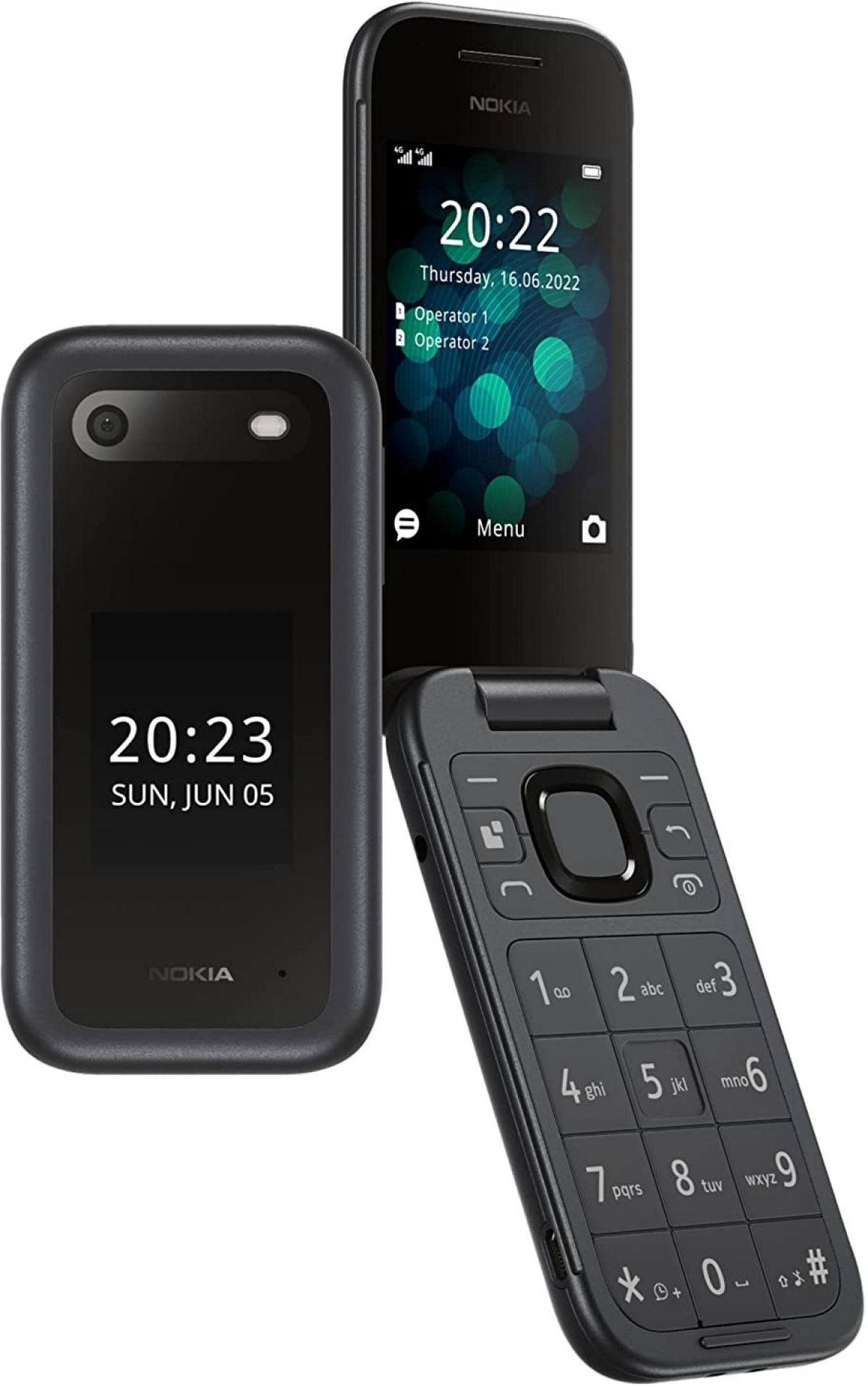 Смартфон Nokia 2660 Flip, 45MB, 128MB, 2.8" 240x320, Unisoc T107​, 0.3 MP, FM радио, 1450 mAhна ниска цена с бърза доставка