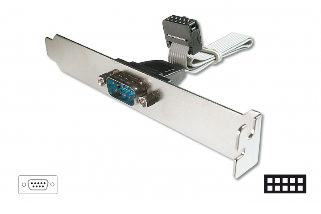 Други DIGITUS Serial Slot Bracket кабел с планка, D-Sub9-M към IDC 2x 5pin-Fна ниска цена с бърза доставка