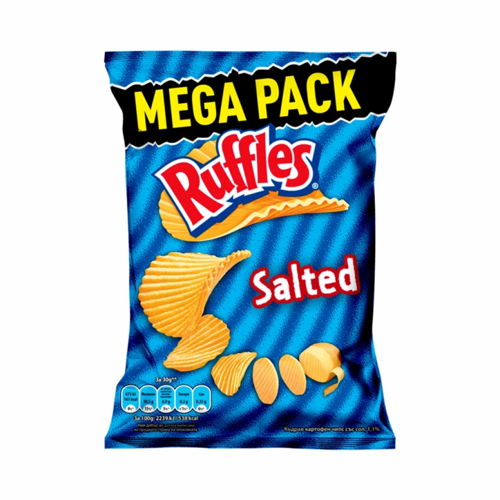 Ruffles Картофен чипс, със сол, 260 gна ниска цена с бърза доставка - BestPC.BG