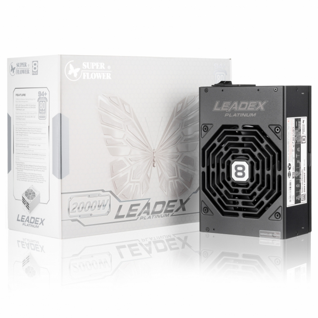 Захранване Super Flower Leadex Platinum 2000W 80 Plus Platinum, Fully Modularна ниска цена с бърза доставка - BestPC.BG