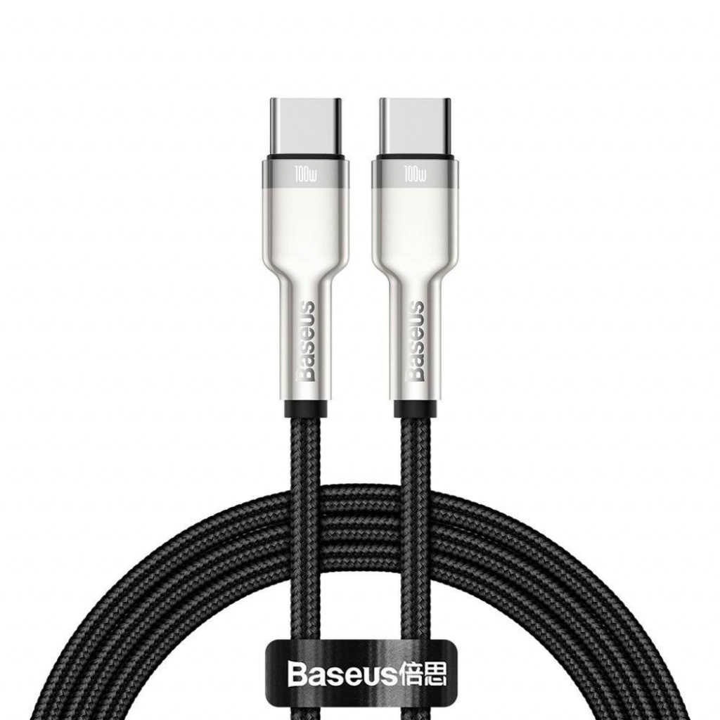 Кабел Baseus Cafule Series Type-C към Type-C, 100W, 1м, черенна ниска цена с бърза доставка - BestPC.BG