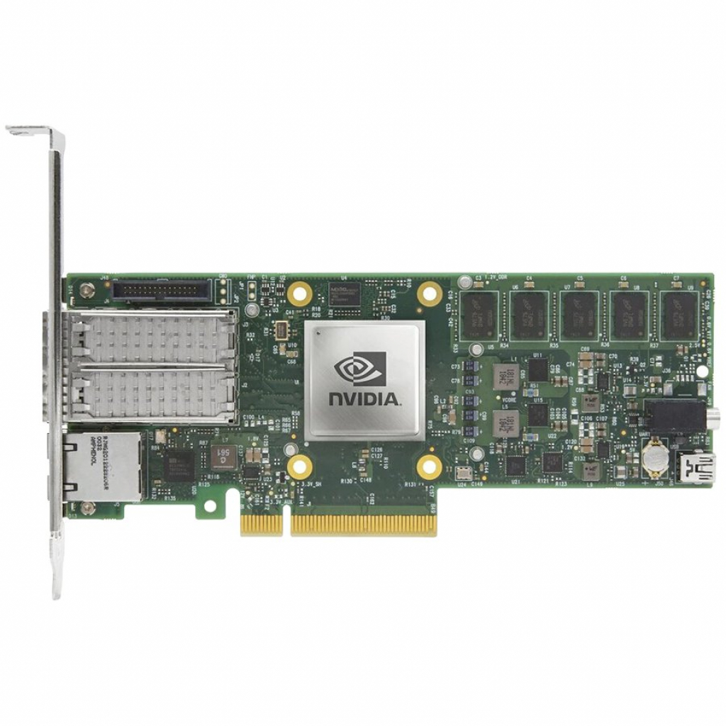 Мрежова карта/адаптер Mellanox BlueField-2 P-Series DPU 25GbE Dual-Port SFP56, PCIe Gen4 x8, Crypto Enabledна ниска цена с бърза доставка