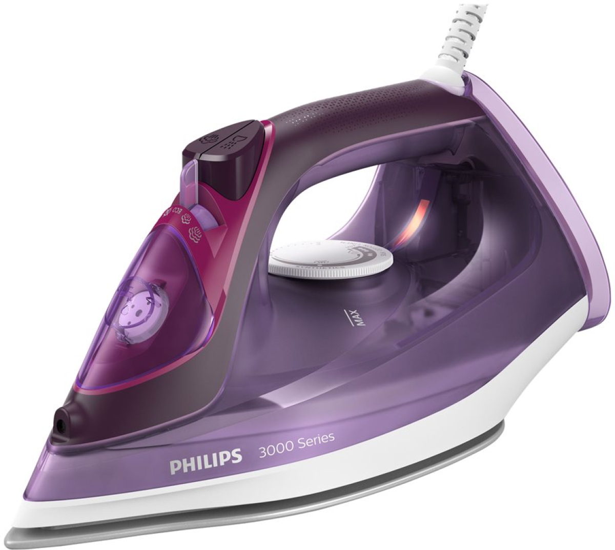 Ютия PHILIPS Steam iron Series 3000 40g-min 200g steam boost SteamGlide Plus 2600на ниска цена с бърза доставка - BestPC.BG