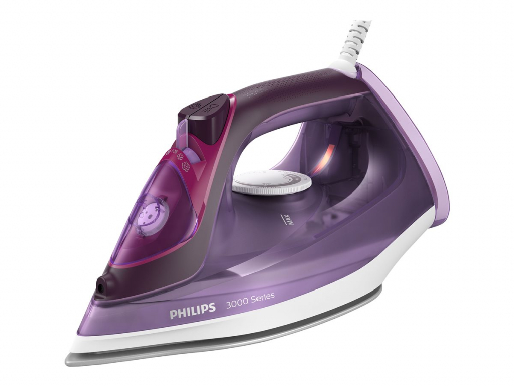 PHILIPS Steam iron Series 3000 40g-min 200g steam boost SteamGlide Plus 2600на ниска цена с бърза доставка - BestPC.BG