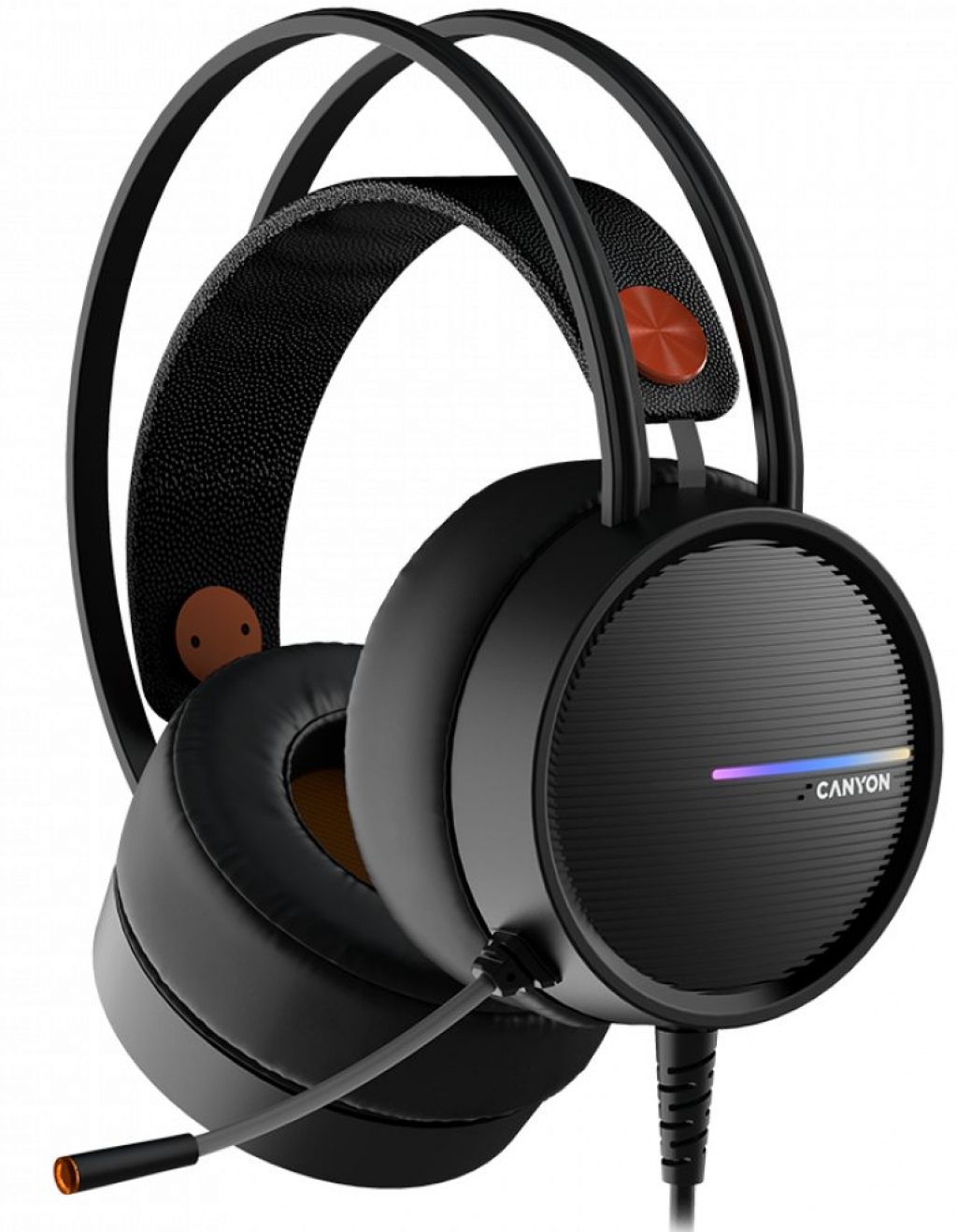 Слушалки Геймърски CANYON Gaming headset 3.5mm jack plus USB connector for LED backlight, чернина ниска цена с бърза доставка - BestPC.BG