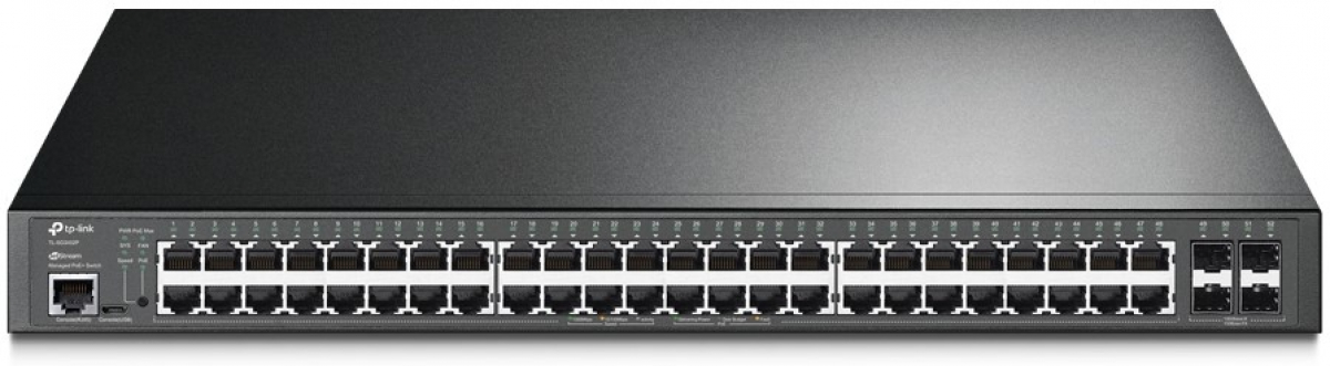 Комутатор/Суич TP-Link TL-SG3452P, 48-port Gigabit порта, 4 SFP slots, L2+на ниска цена с бърза доставка - BestPC.BG