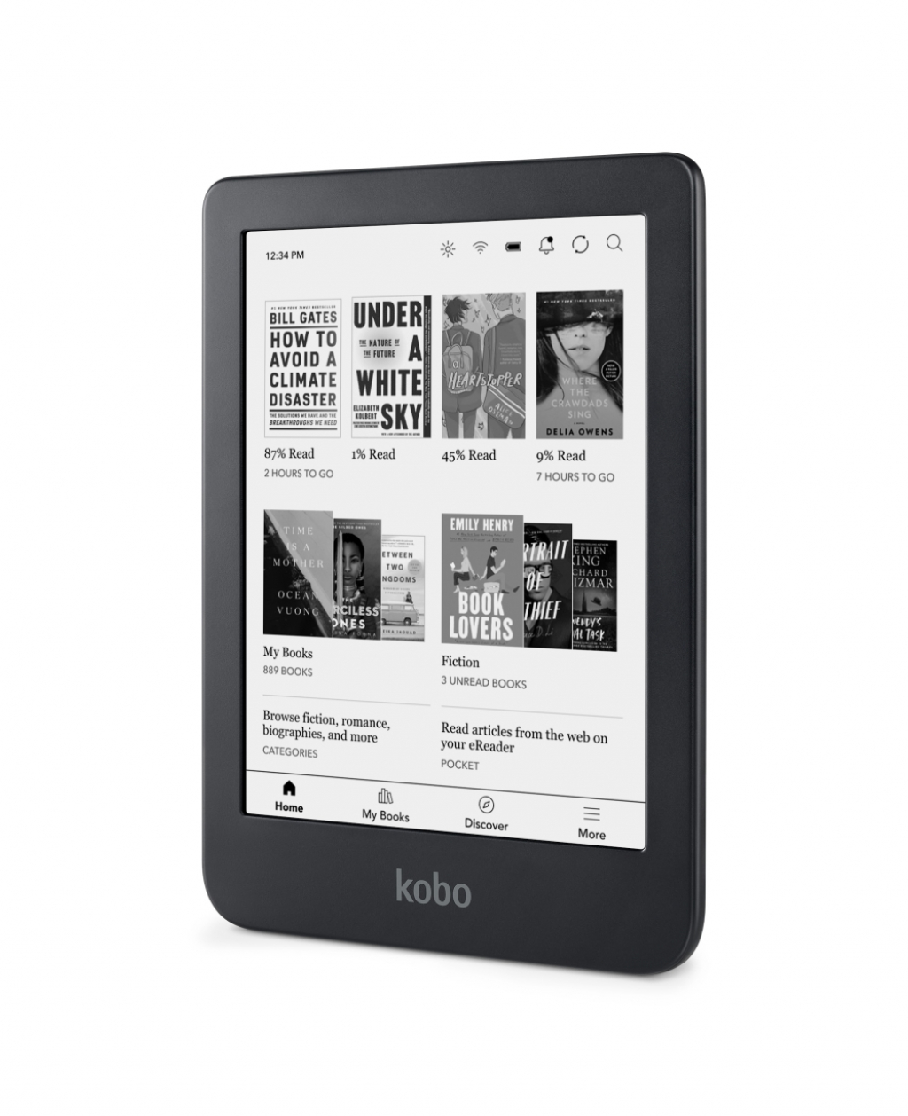 Картов четец Kobo Clara 2E e-Book Reader, E Ink Carta 1200 touchscreen 6 inch, HD 300 PPI, 16 GBна ниска цена с бърза доставка - BestPC.BG