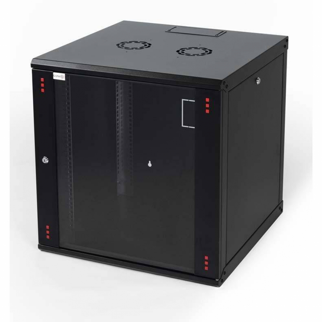 Шкаф за техника - Rack Стенен комуникационен шкаф, 450 x 600 mm, черен, 16U, ELGW 16U 6045 BL 111на ниска цена с бърза доставка