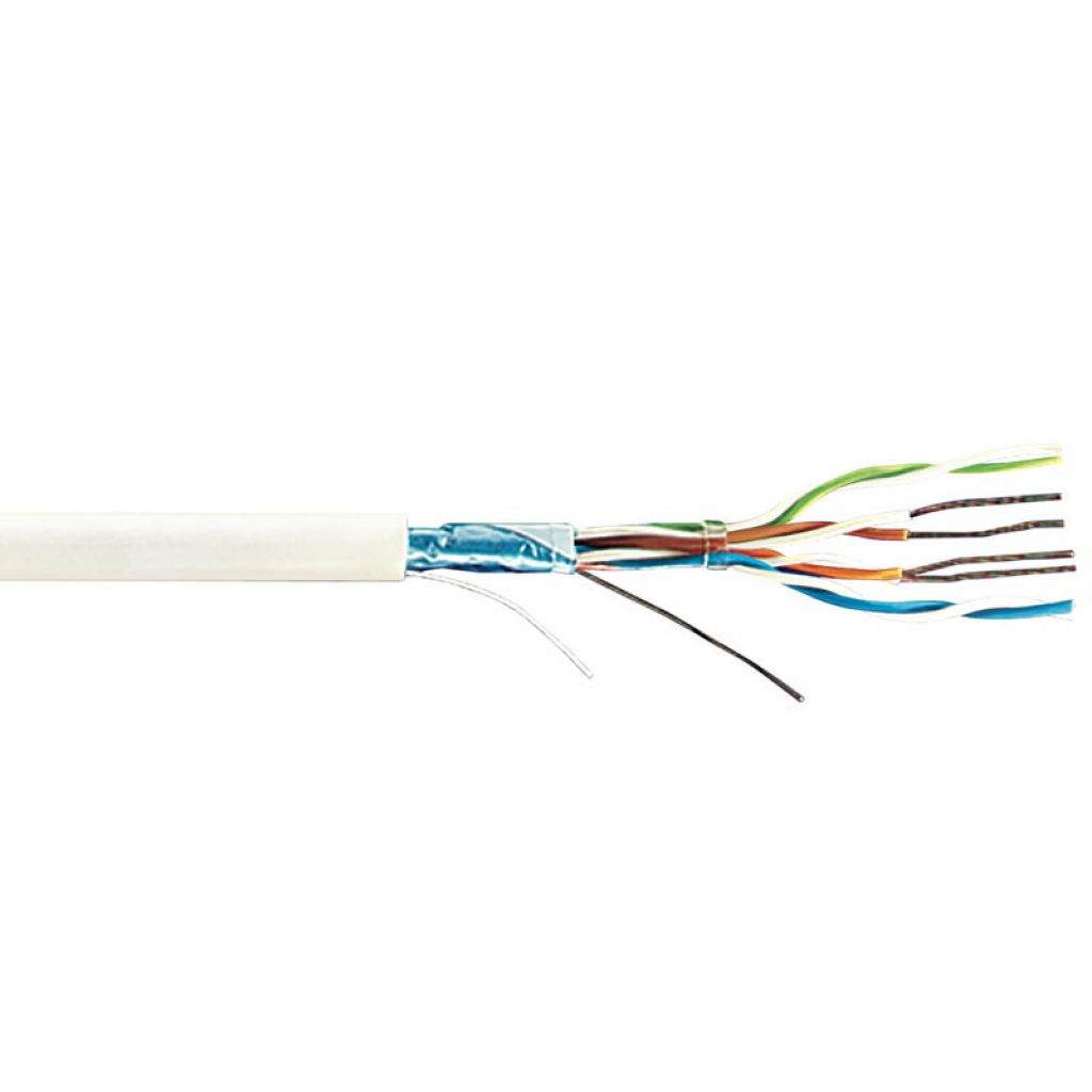 Инсталационен меден кабел  Меден кабел, кат. 5Е, 4 чифта FTP SOLID 24 AWG, макара 305 мна ниска цена с бърза доставка