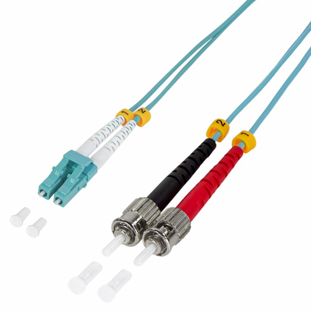 Оптична пач корда LC-UPC-ST-UPC, мулти мод OM3 дуплекс, 2мм. Дължина 5 метрана ниска цена с бърза доставка - BestPC.BG