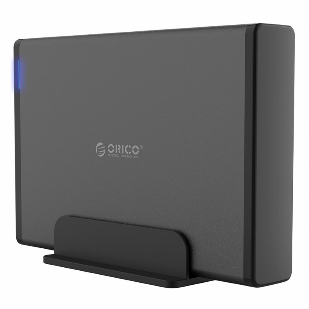 Orico кутия за диск Storage - Case - 3.5 inch Vertical, USB3.0, Power adapter, UASP, blackна ниска цена с бърза доставка - BestPC.BG